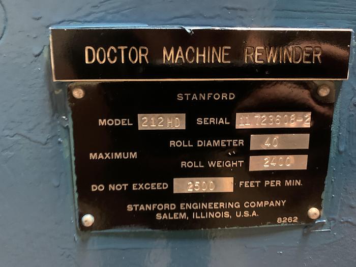 Used 40" STANFORD 212 HD 40" MAXIMUM DIAMETER 2500 FPM