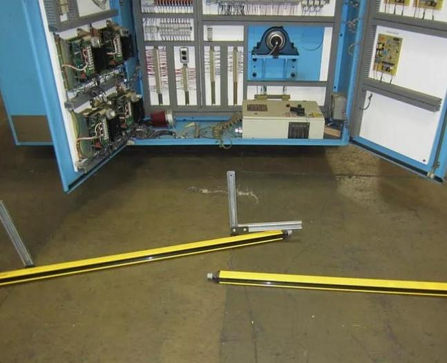 Used 34" WIDE BRAMPTON ENGINEERING DUPLEX TURRET REWIND
