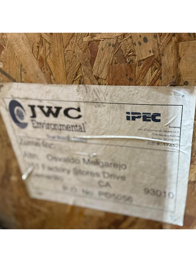 Used JWC ENVIRONMENTAL MODEL IFO 3648W DRUM TROMMEL SCREEN MANUFACTURED 2022