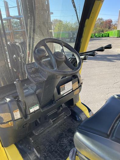 Used 12,000 POUND HYSTER S120FTPRS FORKLIFT WITH BOLZONI PAPER ROLL CLAMP TRIPLE STAGE MAST MFG. 2018 - PENDING JF