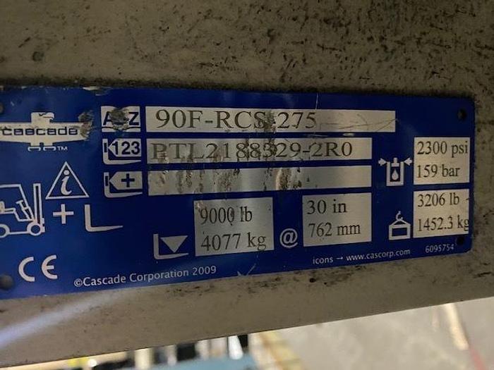 Used CASCADE MODEL 90F - RCS -275 60" DIA. ROLL CLAMP