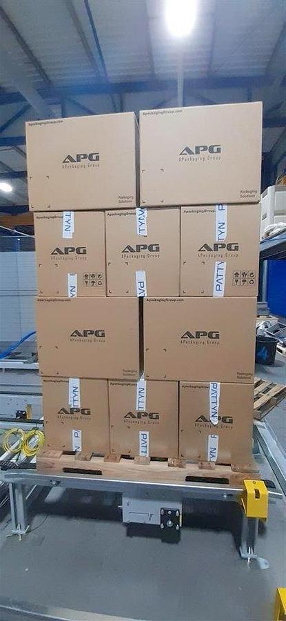 Used PATTYN HIGH-SPEED CASE ERECTING AND BAG INSERTING AUTOMATED PACKAGING SYSTEM