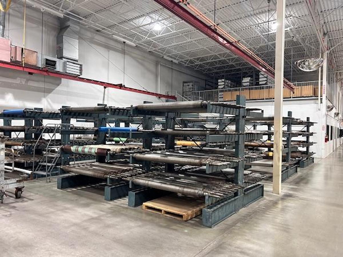 Used 62" WIDE (61" PRINT WIDTH) PCMC 8 COLOR CI PRINTING PRESS WITH MOUNTER