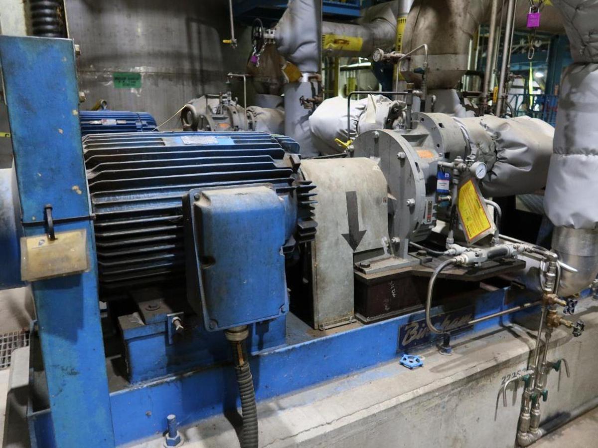 Used SUNDYNE HONEYWELL P-3000 BOILER FEED WATER PUMP WITH 150 HP MOTOR