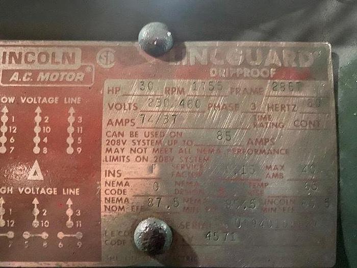 Used BLOAPCO MODEL 3CAX-3048H SHREDDER  30 HP MOTOR