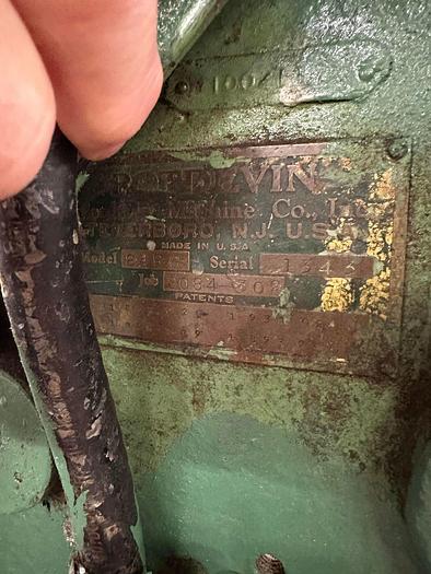 Used POTDEVIN MODEL 84 RG SOS PAPER BAG MACHINE