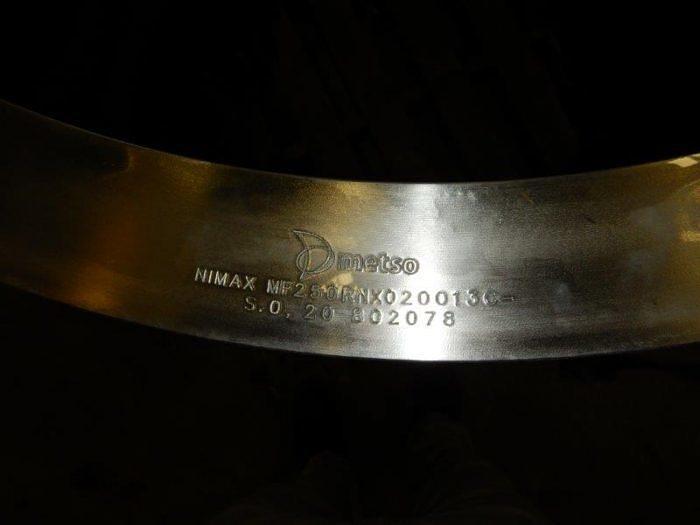 Used VALMET MDL T9 STAINLESS STEEL DELTA PRESSURE SCREEN