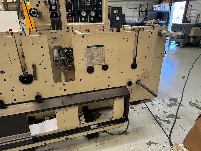 Used MARK ANDY 2200 13" WIDE 4 COLOR FLEXO PRESS 2 DIE STATIONS
