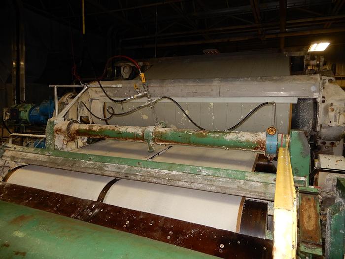 Used 122" (3.1M) TWIN WIRE WETLAP MACHINE W/ MODIFIED HEADBOX IN 2018 RATED 232 AIR DRY TONS
