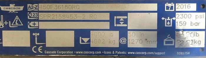 Used 2016 CASCADE 150F-3618-0R0