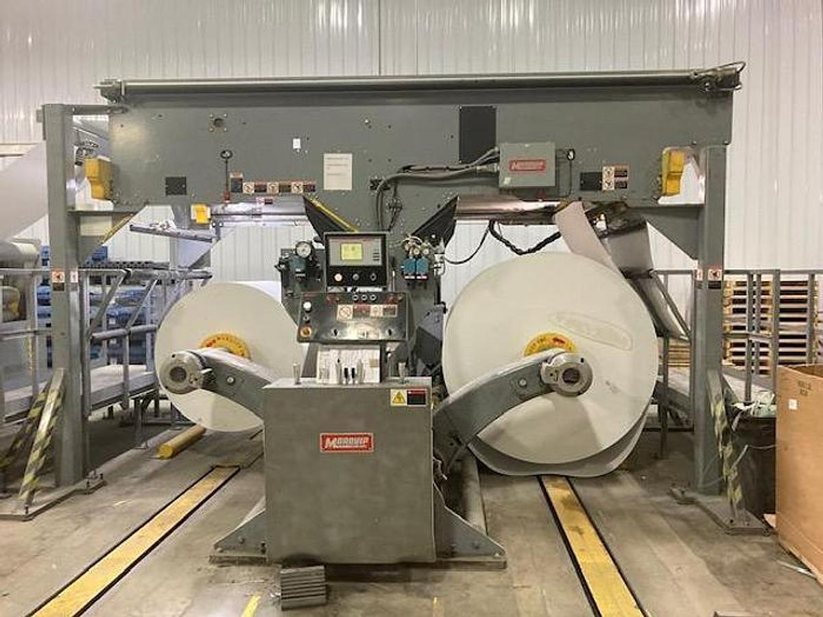 Used 73" BW PAPERSYSTEMS / MARQUIP SHEET PRO DUAL ROTARY SHEETER - MFG 1999