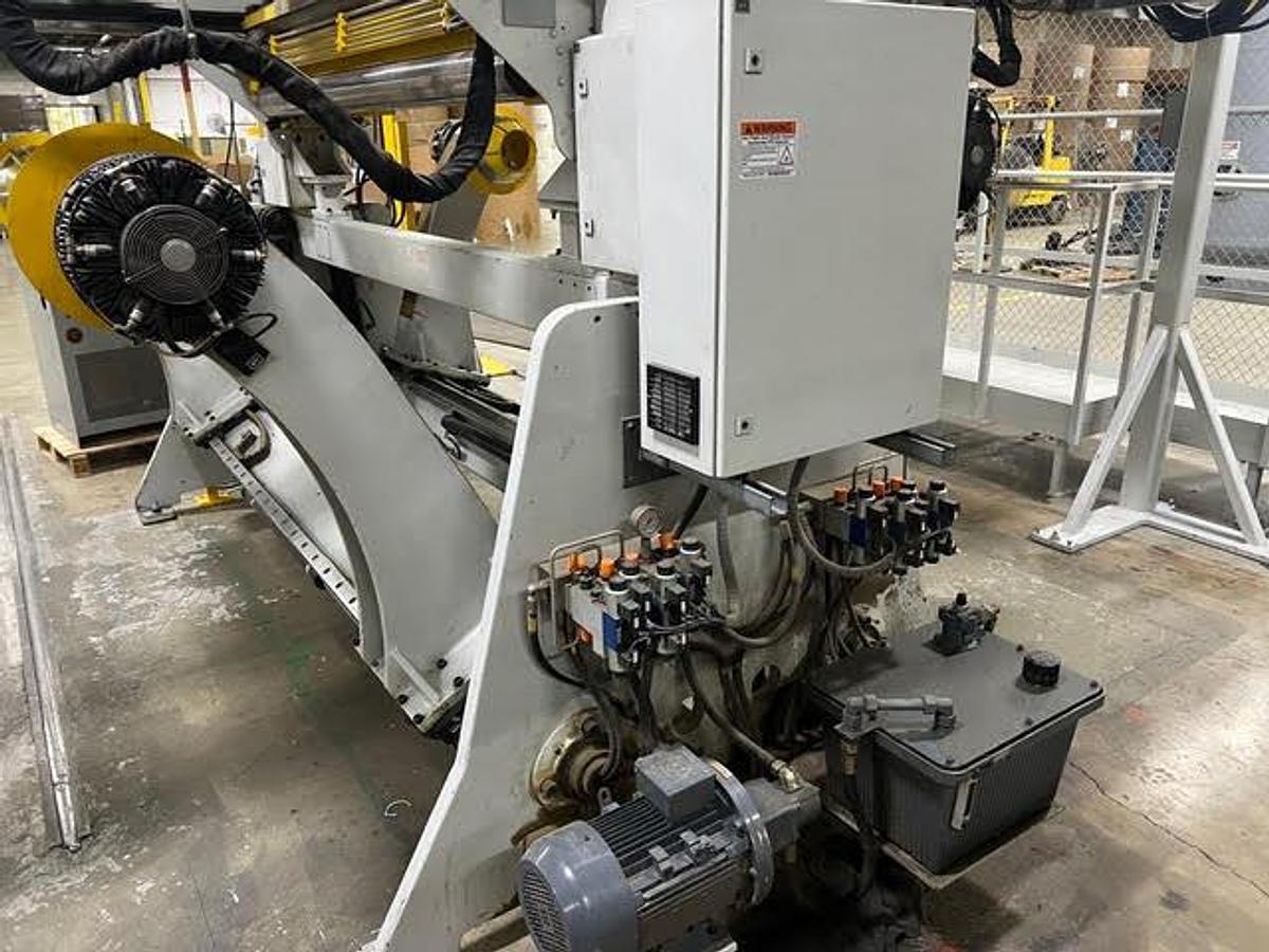 Used APOLLO-TSK 1450/ MARQUIP 59" DUAL ROTARY KNIF SHEETER