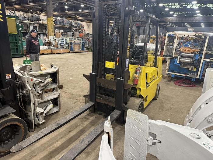 Used 7,000 POUND HYSTER S70XL2 PROPANE FORKLIFT LPG 2 STAGE