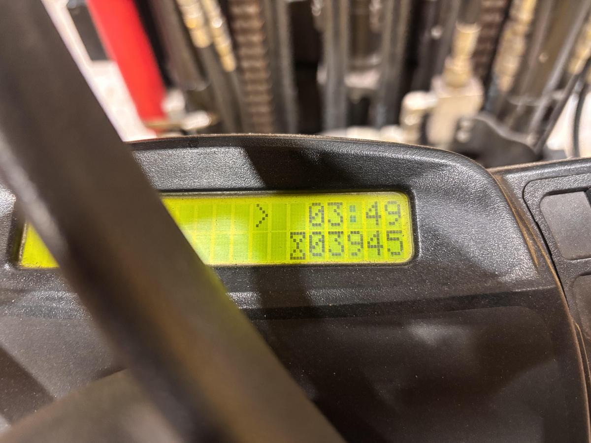 Used 12,000 POUND HYSTER S120FTPRS ROLL CLAMP FORKLIFT TRUCK LOW HOURS