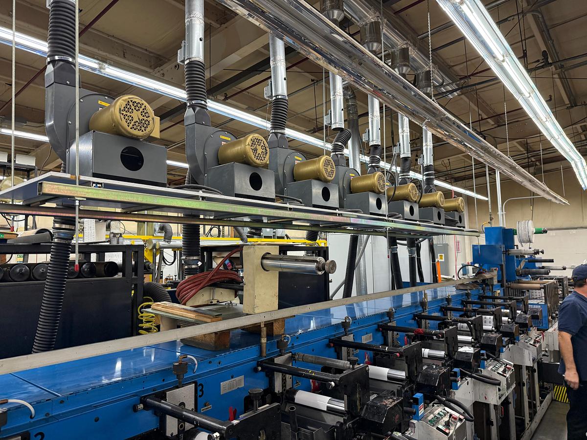 Used 10" ROTOPRESS MDOEL 3510 10 COLOR WITH 2 DIES STATIONS