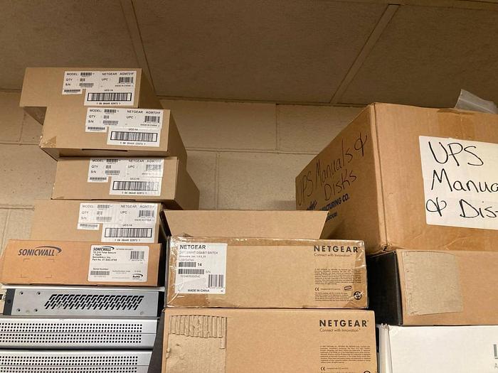 Used CONTENTS ON SHELVING SPARE IT GEAR