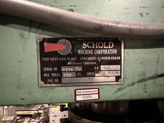 Used SCHOLD MACHINE CORPORATION 30 HP MIXER