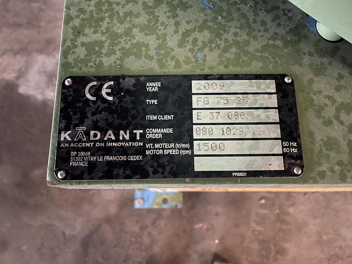 Used KADANT FLOATPURGER MODEL FG 75 25 MFG 2009