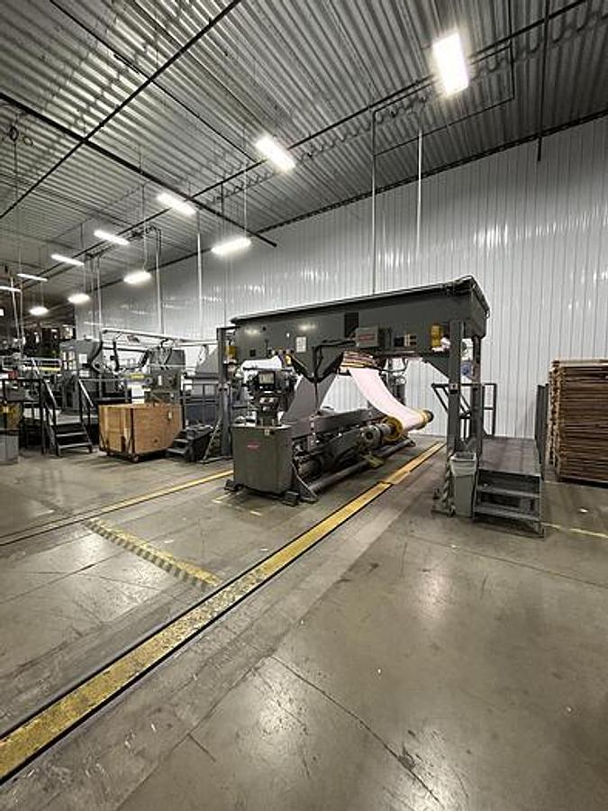 Used 73" BW PAPERSYSTEMS / MARQUIP SHEET PRO DUAL ROTARY SHEETER - MFG 1999