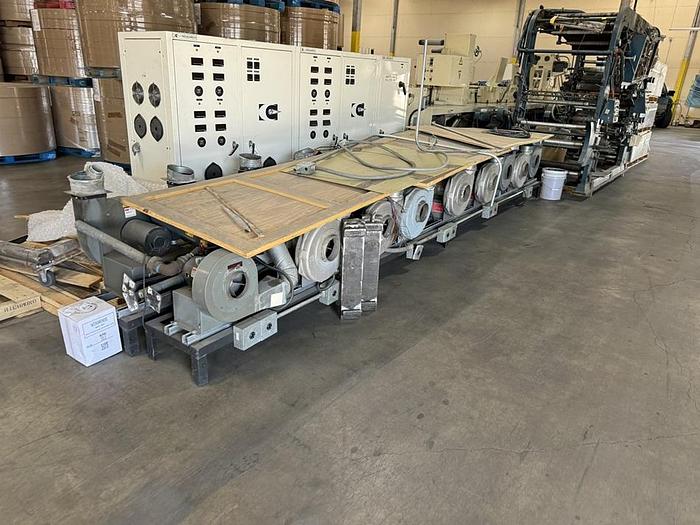 Used 13" WIDE MARK ANDY MODEL 2200-13E FLEXO PRESS 8 PRINT STATIONS 1 DIE CUTTING STATION