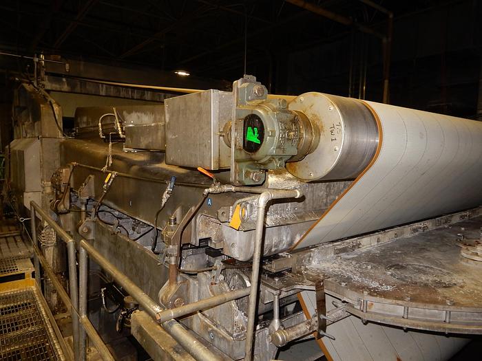 Used 122" (3.1M) TWIN WIRE WETLAP MACHINE W/ MODIFIED HEADBOX IN 2018 RATED 232 AIR DRY TONS