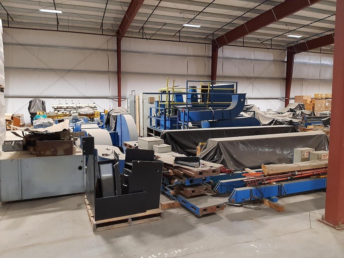 Used 98" WIDE COBDEN CHADWICK 4 OR 6 COLOR CI PRINTING PRESS WITH 3 COATING STATIONS & PARKINSON TWO DRUM WINDER - FOR PAPER AND BOARD