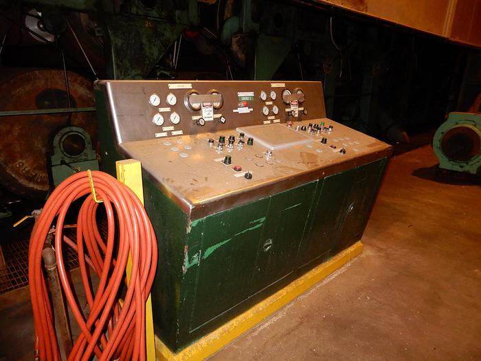 Used 156" (3.92M) TRIM FOURDRINIER PAPER MACHINE 2,200 FPM NEW ALLEN BRADLEY DRIVE SYSTEM IN 2008 50/60 HZ