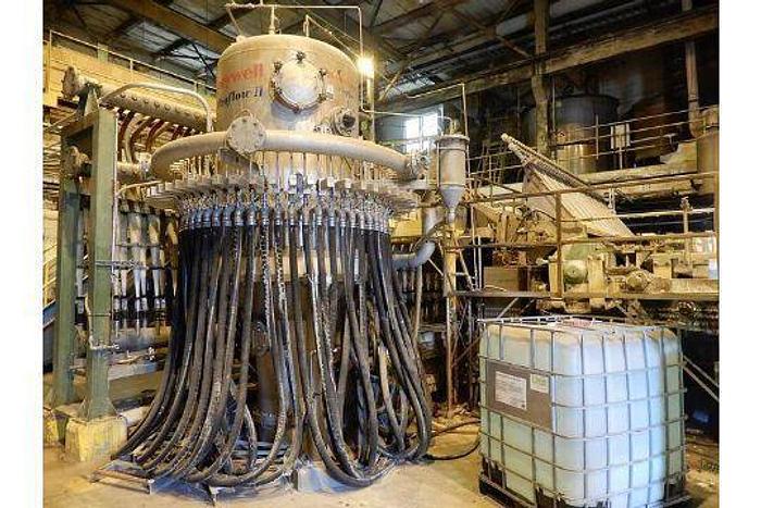 Used 156" TRIM WET END WITH MAC FAB HEADBOX HONEYWELL PROFLOW II DILUTION SYSTEM FOURDRINIER TABLE