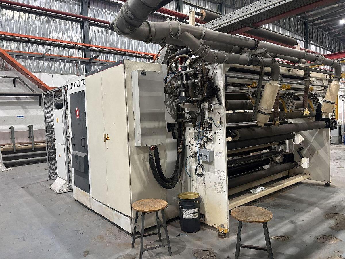 Used 94.5"(2400mm) WIDE WINDMOLLER & HOLSCHER MODEL FILMEX 3 LAYER CAST FILM LINE