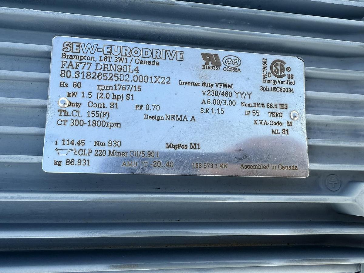 Used JWC /IPEC MODEL PLB 9120 SHAFTLESS SCREW PRESS 2022