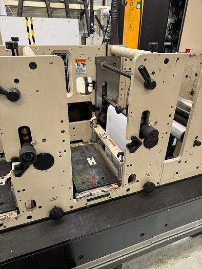 Used MARK ANDY 2200 13" WIDE 4 COLOR FLEXO PRESS 2 DIE STATIONS
