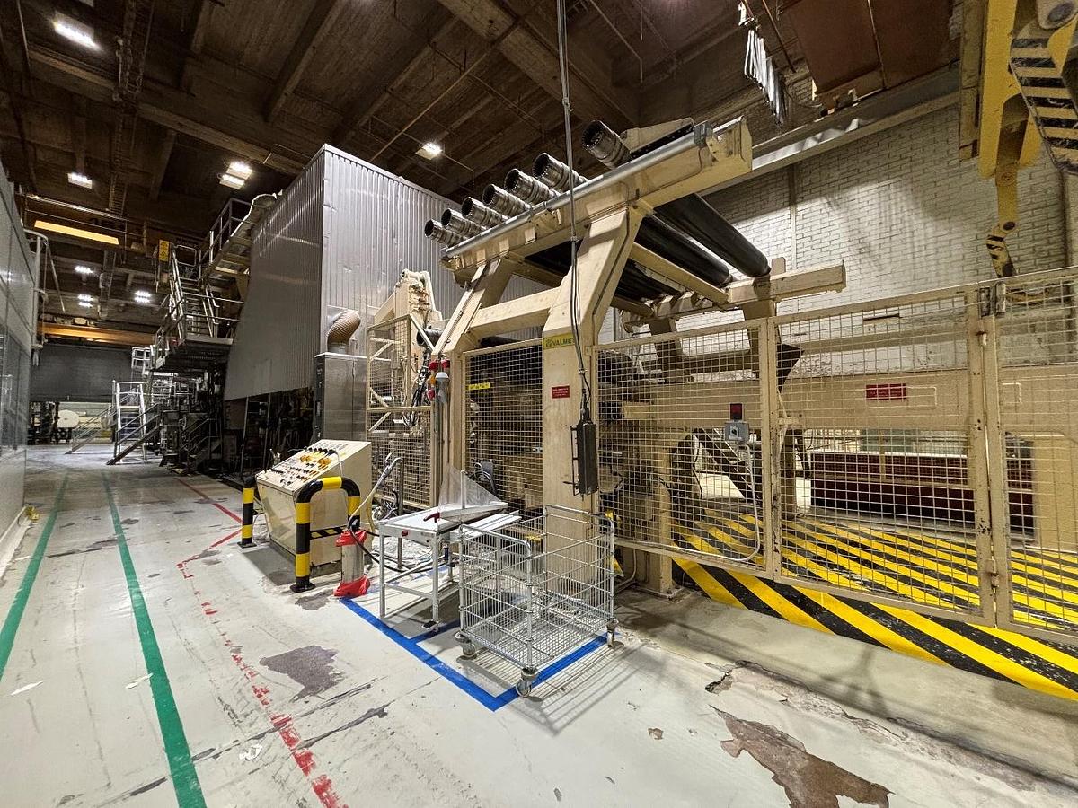 Used 140" (3550mm) VALMET TISSUE MACHINE TWIN WIRE 100 TPD