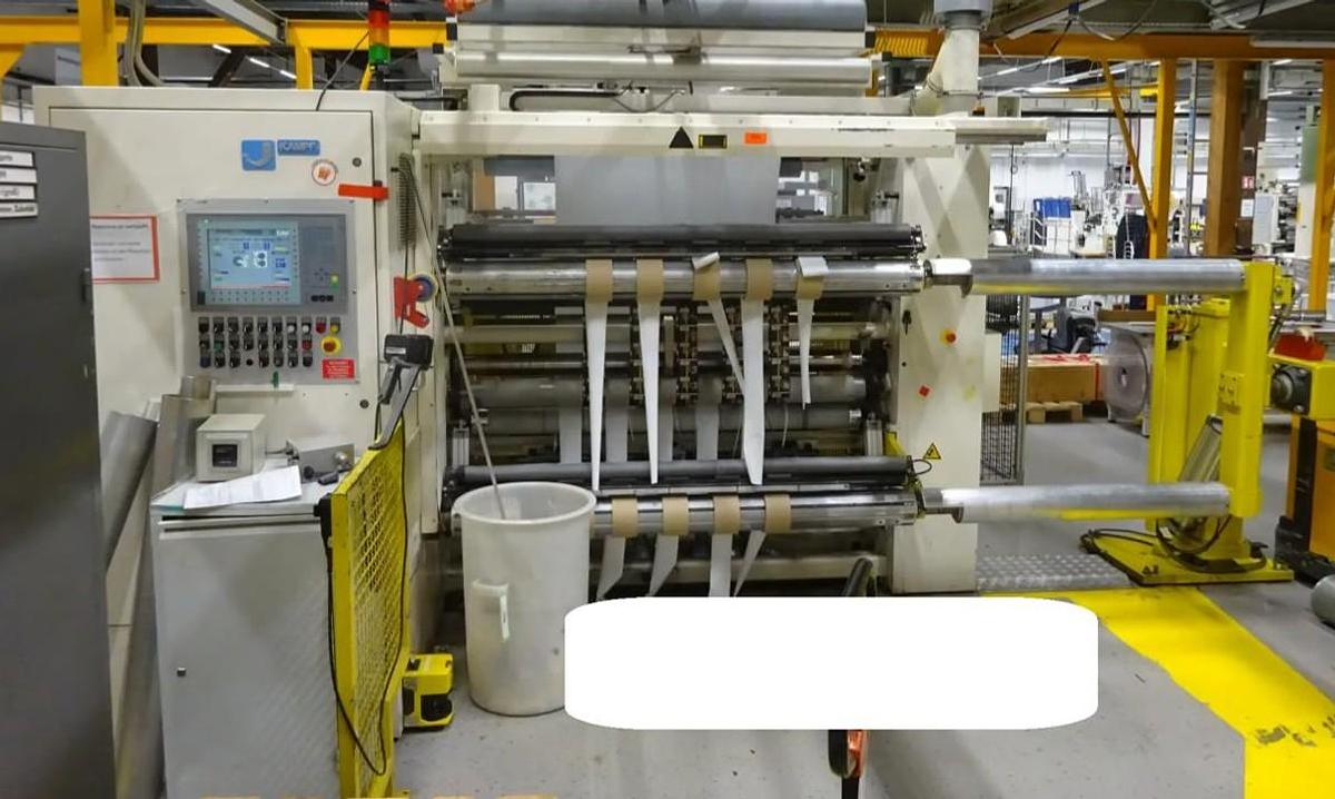 Used 67" WIDE (1700mm) KAMPF CONSLIT II DUPLEX SLITTER REWINDER