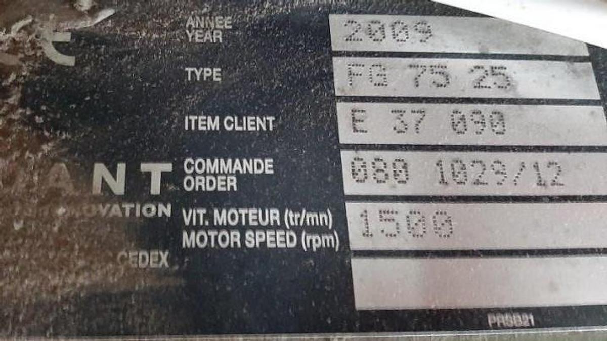 Used KADANT FLOATPURGER MODEL FG 75 25 MFG 2009