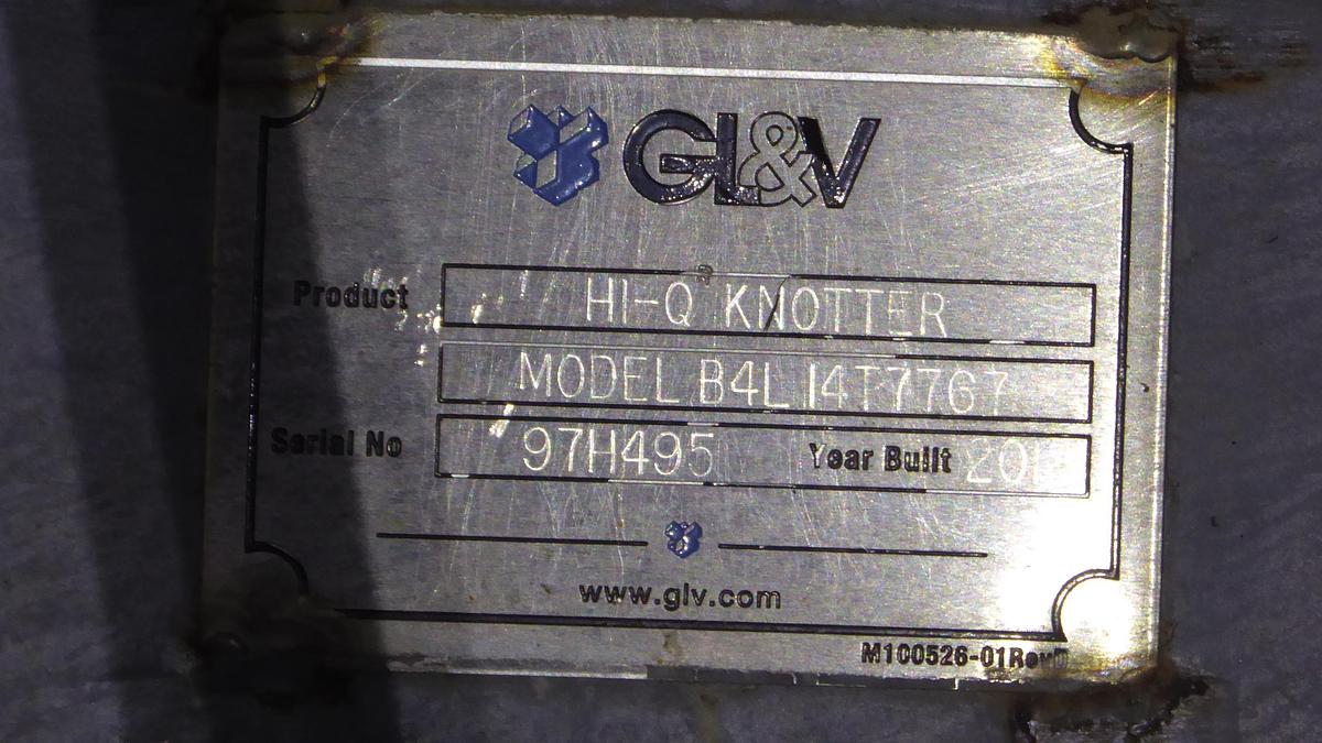 Used GL & V MODEL B4L14T7767 HI- Q KNOTTER