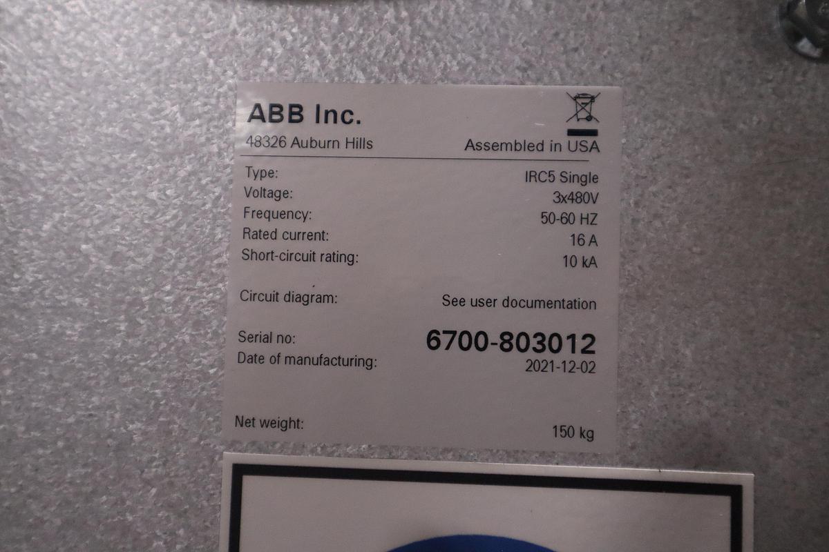 ABB MODEL IRB 6700-300/2.70 ROBOT 6-AXIS MANUFACTURED 2021