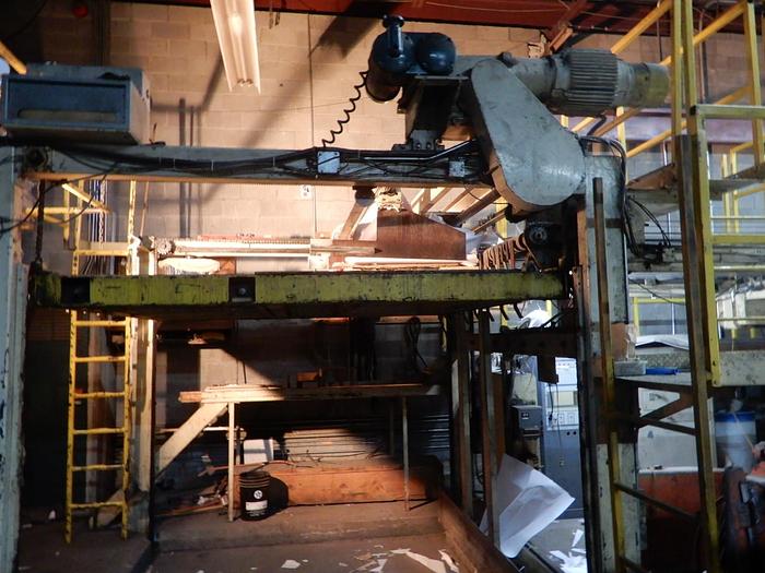 Used 88" (2.23M)  CLARK AIKEN SINGLE ROTARY SHEETER 4 UNWINDS AND STACKER