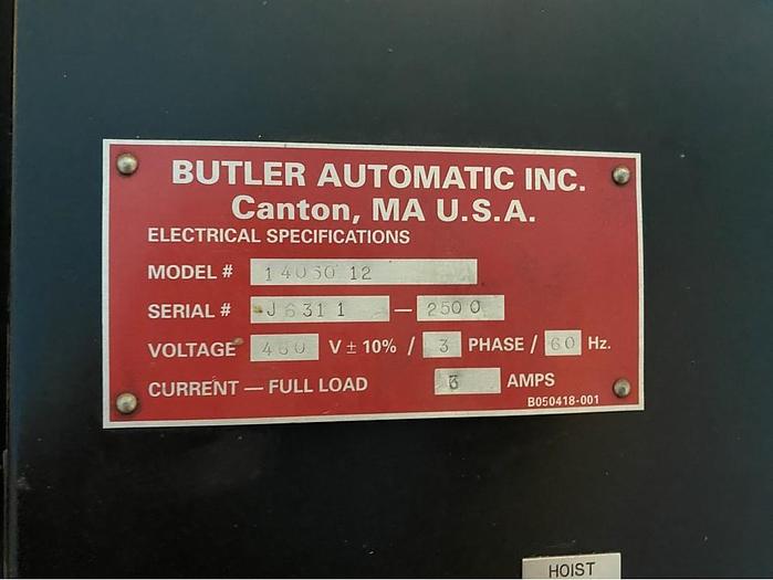 Used 40" BUTLER AUTOMATIC ROLL SPLICER 50" DIAMETER ROLLS