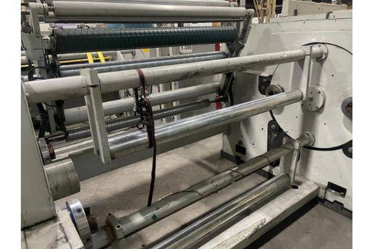 Used 58" WIDE COMEXI TURRET UNWIND WITH SPLICING 32" DIAMETER 