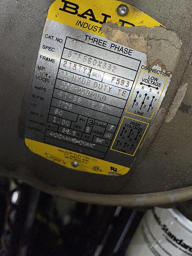 Used PIQUA VERTICAL CARDBOARD BALER 30" x 60" 15HP