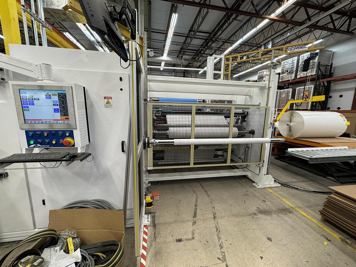 Used 72" WIDE CATBRIDGE LAMINATION LINE & TURRET REWINDER - MFG 2023
