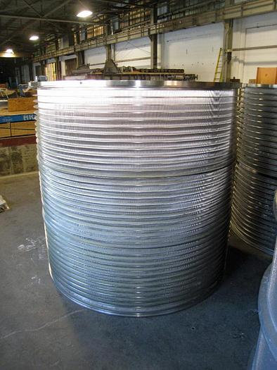 Used BLACK CLAWSON 60NP60 .012" (0.30MM) SLOTS 21,500 GPM (81,386 LPM) LOW PULSE PRESSURE SCREEN