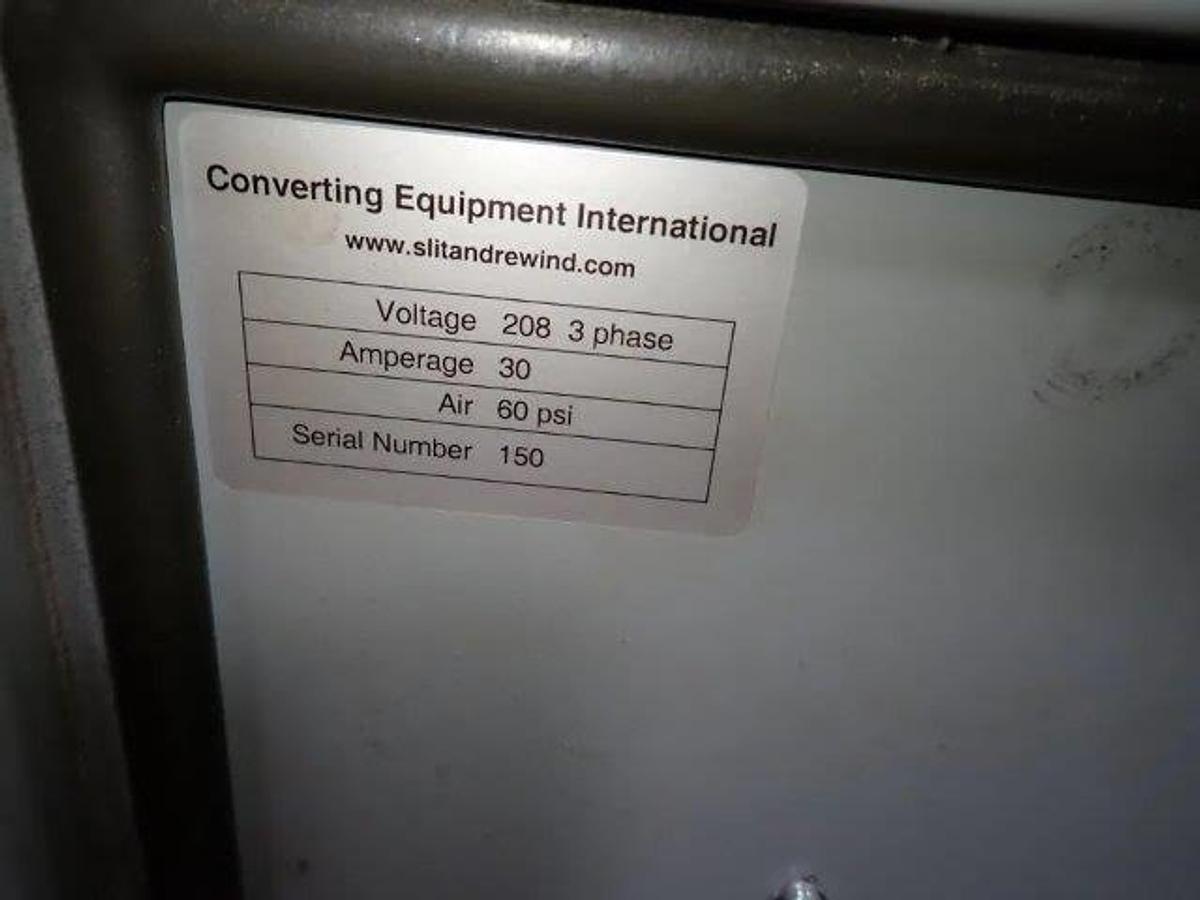 Used 18" CEI CONVERTING EQUIPMENT INTERNATIONAL MODEL 130-16 DOCTOR REWINDER