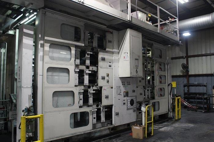Used 57" WIDE PCMC INFINITY 10 COLOR PRINTING PRESS GEARLESS