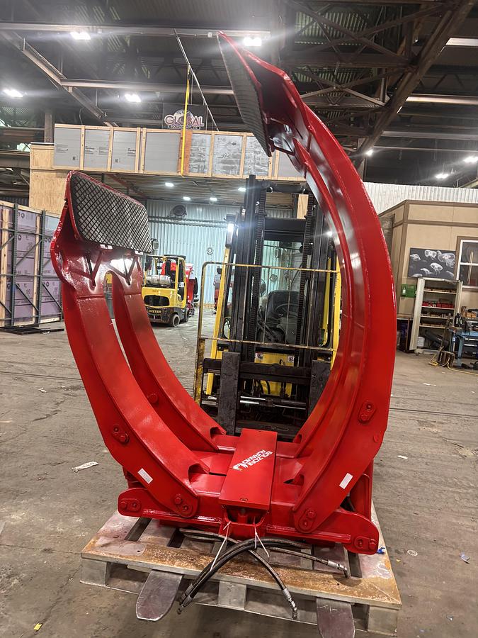 Used 92" BOLZONI AURAMO ARC-66-4392PTE PAPER ROLL CLAMP MANUFACTURED 2019