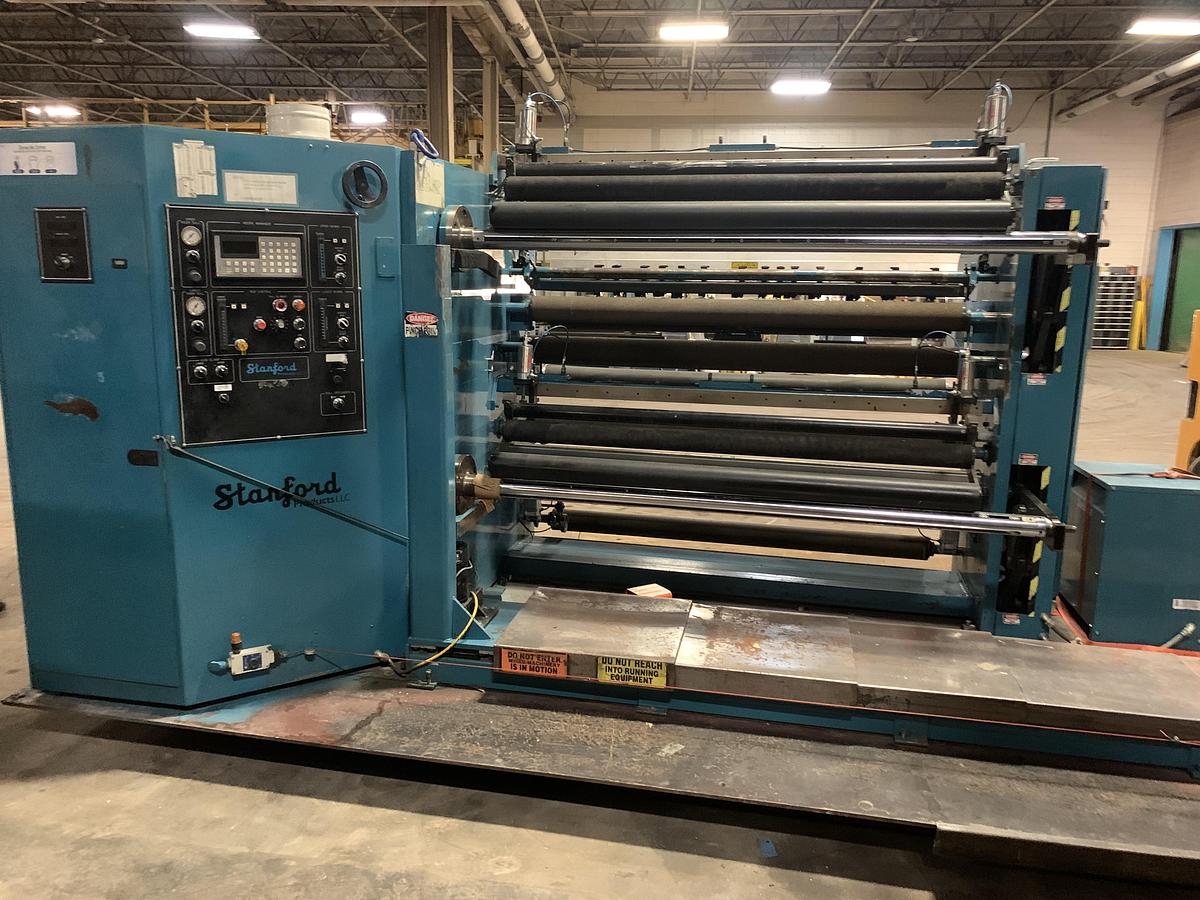Used 62" STANFORD DUPLEX SLITTER REWINDER