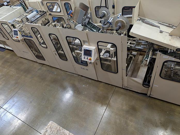 Used 31.5" (800M) ELNSER GIFT WRAP LINE WITH OVERWRAPPER & SHRINK SEAL MFG 2018