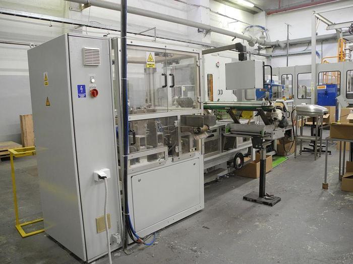 Used HARRO HOFLIGER FACIAL TISSUE CARTONER MODEL BK40-9