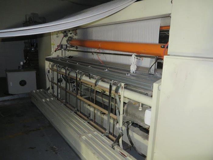 Used 112" BAOSUO BATHROOM TISSUE LINE WITH VTP CARTON ERECTOR, PACKER & VTP 8450 WRAPPER
