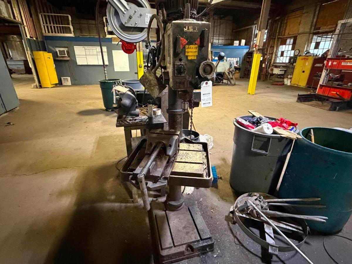 Used JET EQUIPMENT & TOOLS DRILL PRESS WITH VISE